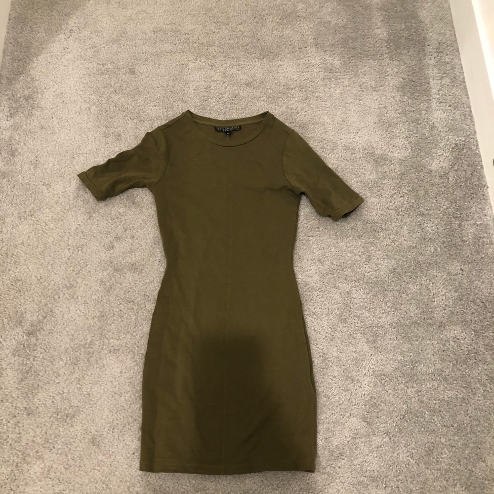 Top shop olive T-shirt dress
